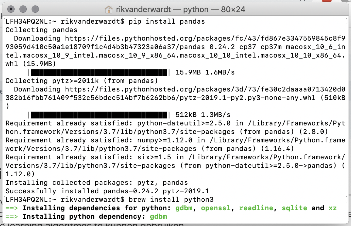 python for data science importeren van packages