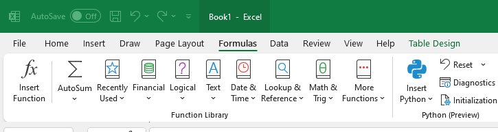 python in excel activeren